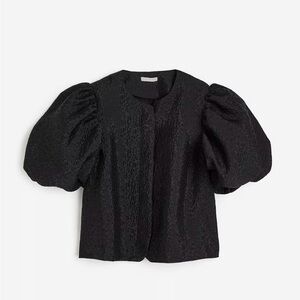 H&M Black Puff Sleeve Top